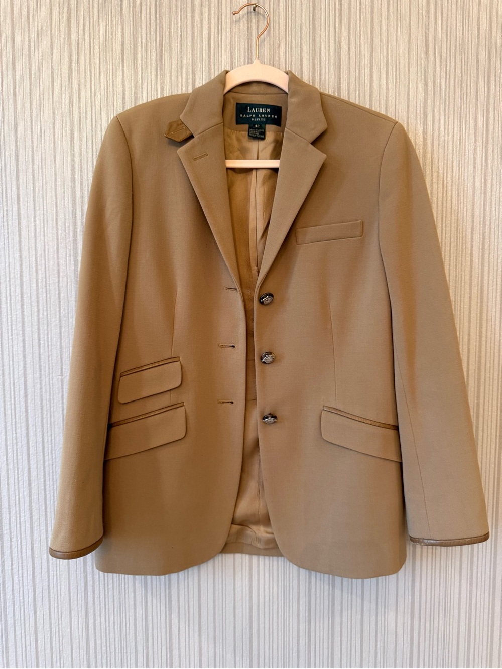 Lauren Ralph Lauren Tan Tailored Blazer